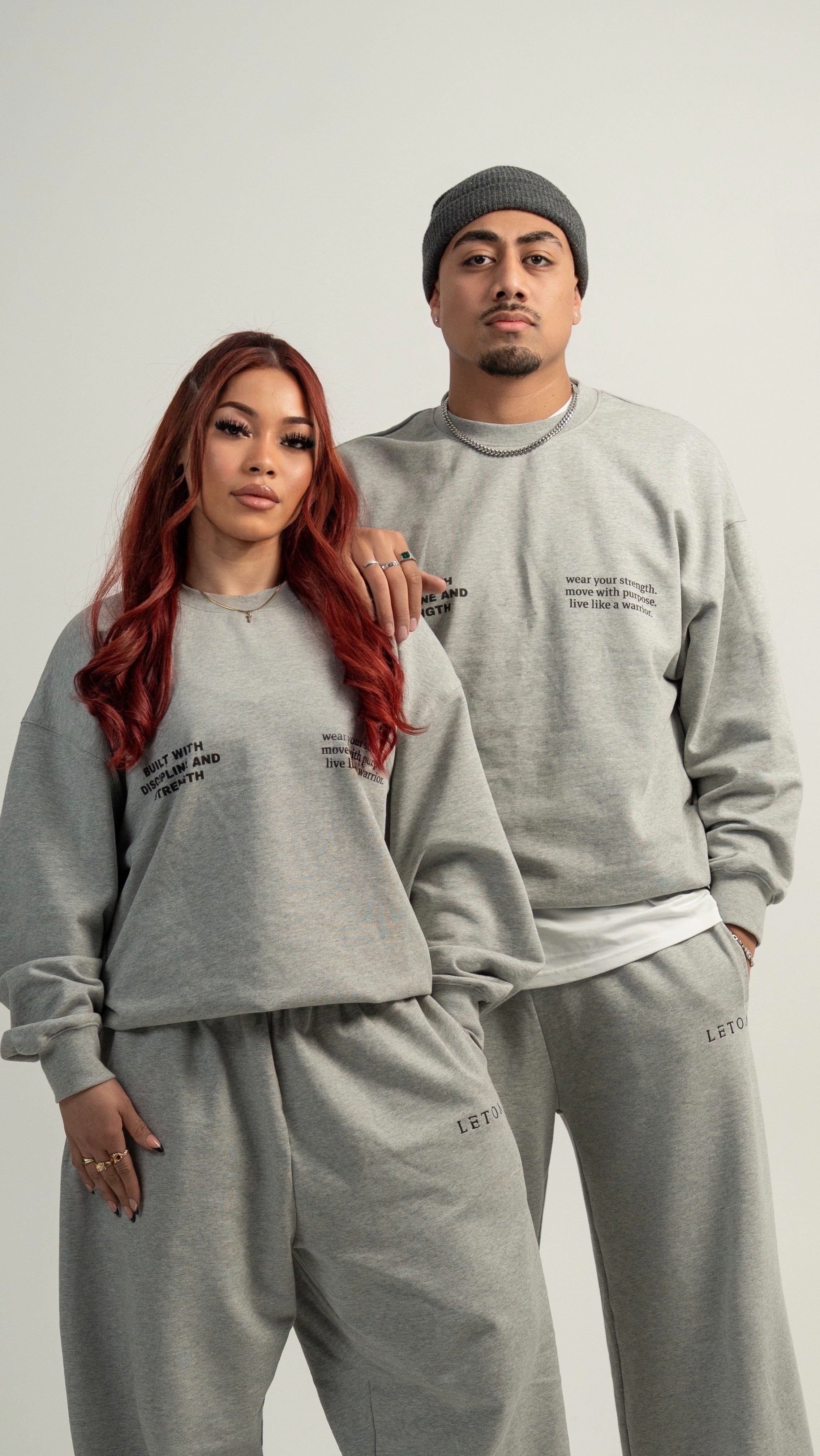Rise of the Toa Crew Sweatshirt - Grey